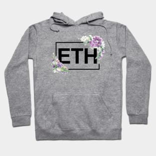 Ethereum Orchid Border Black Hoodie